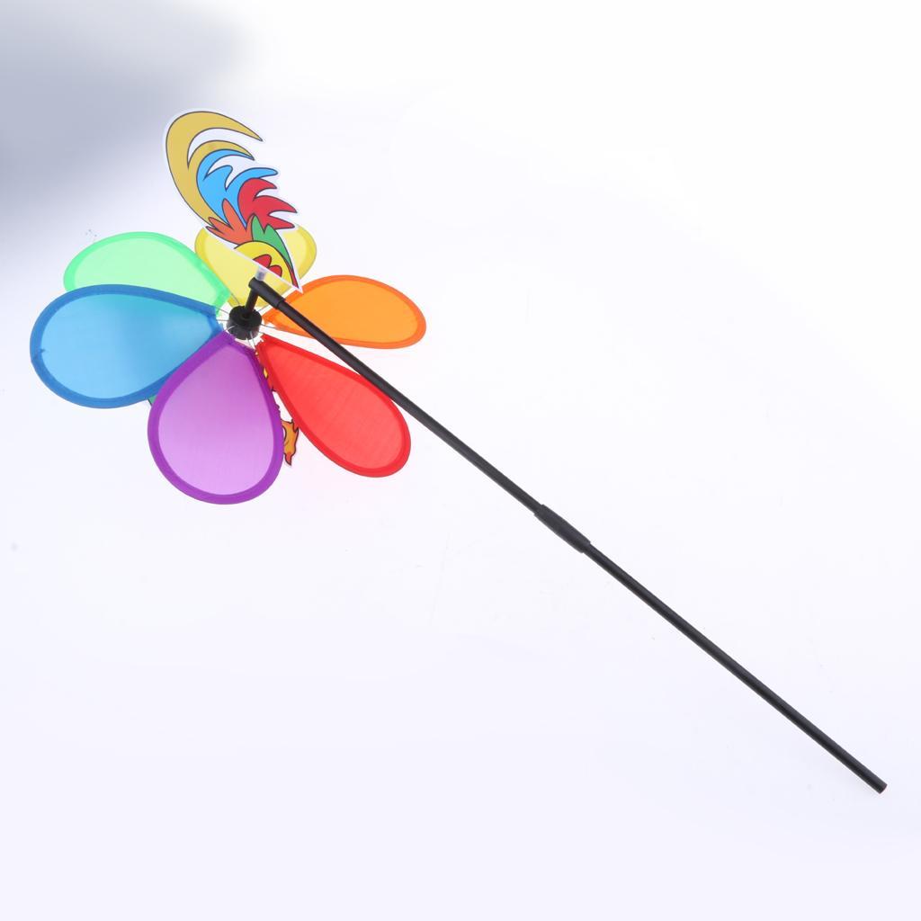 Vane Colorful Windmill Chime Whirligig Rotator Toys Children