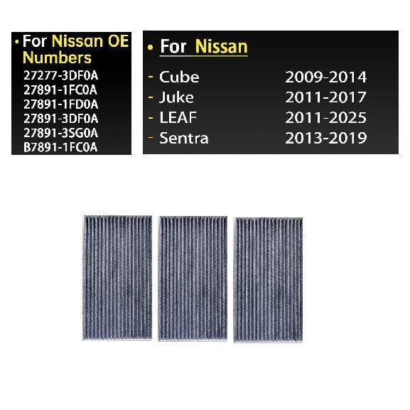 Quality Cabin Air Filter Fit For Nissan Sentra/Leaf/Juke/Cube B7891-1FC0A 27891-1FE0A