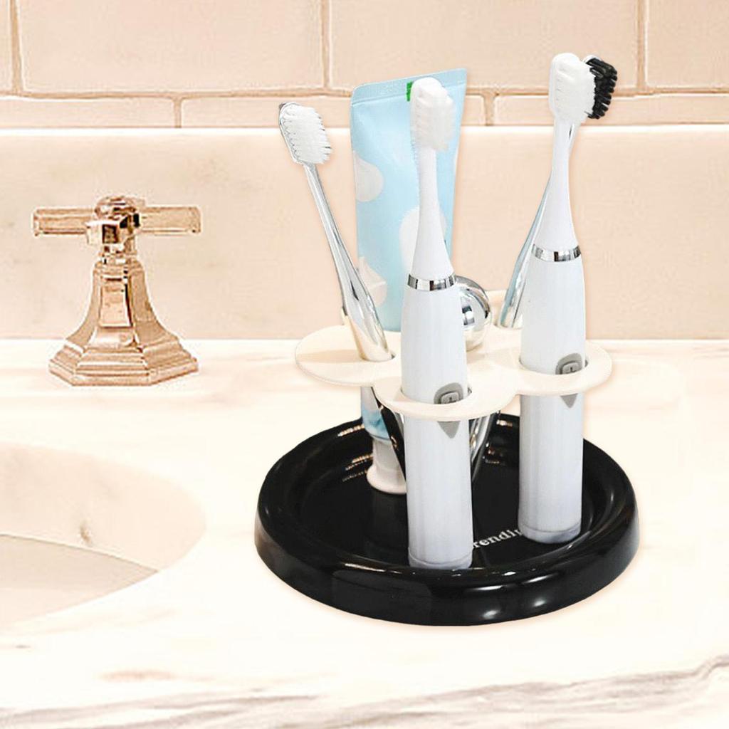 Zahnbürstenhalter für das Badezimmer, Organizer für elektrische Zahnbürsten, Ständer für elektrische Zahnbürsten, Aufbewahrungsregal für Make-up-Pinsel für das Waschzimmer
