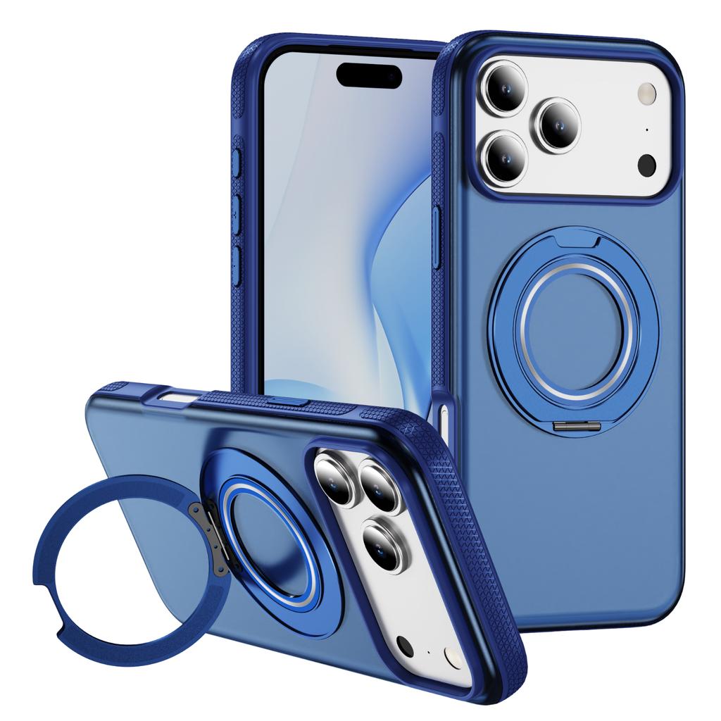360°Rotation For Magsafe Magnetic Bracket Case For Iphone 17 16E 15 14 Plus 13 12 Pro Max 11 Stand Holder Shockproof Matte Cover
