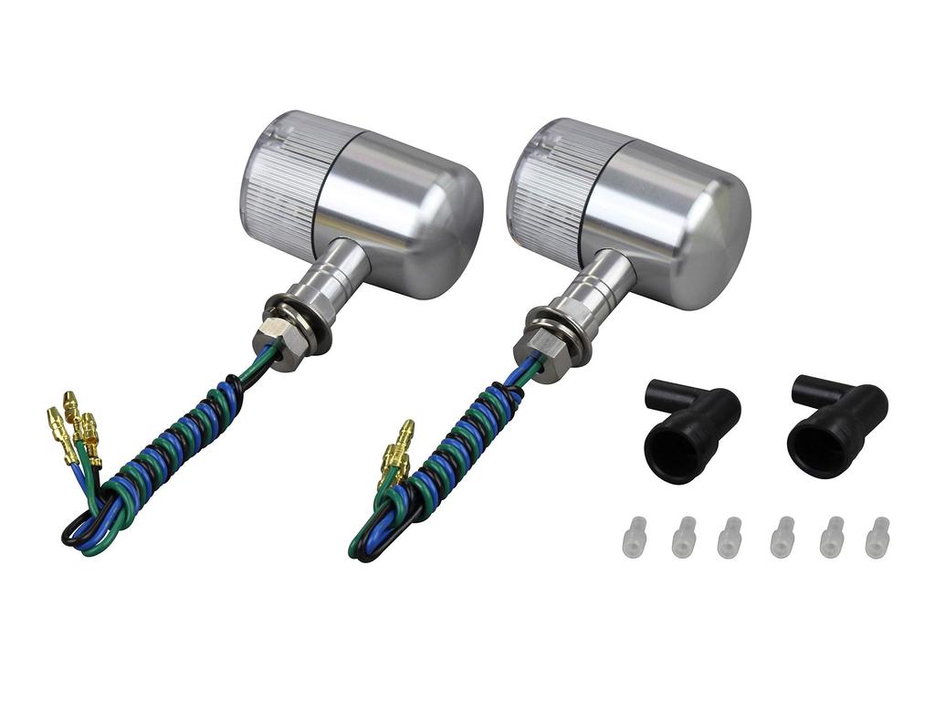 POSH 093592-23 Motorcycle Supplies, Turn Signals, Middle Machine 71 Type, Short Stay, Double Spheres