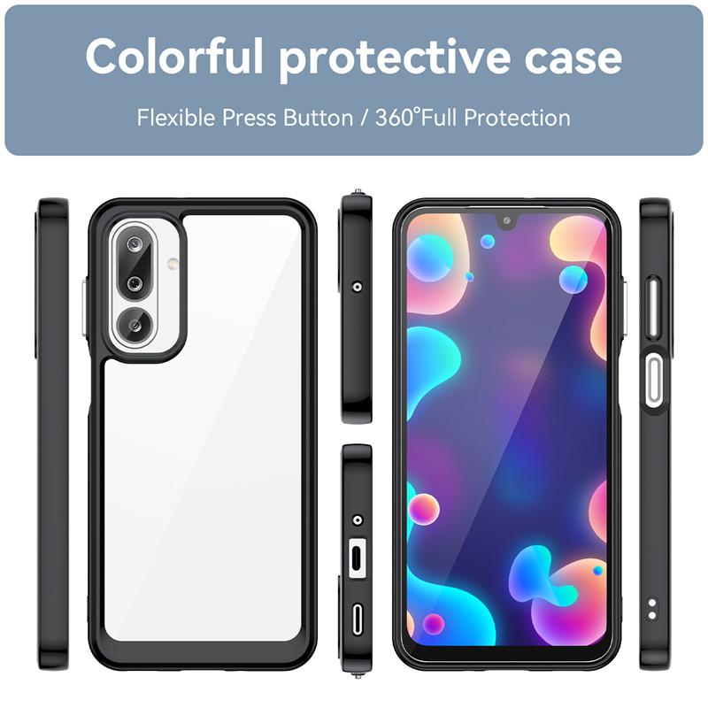 For Samsung Galaxy M36 Case Samsung M36 F16 F36 Cover TPU Border Acrylic Backplane Bumper Protective Phone Cases For Samsung M16