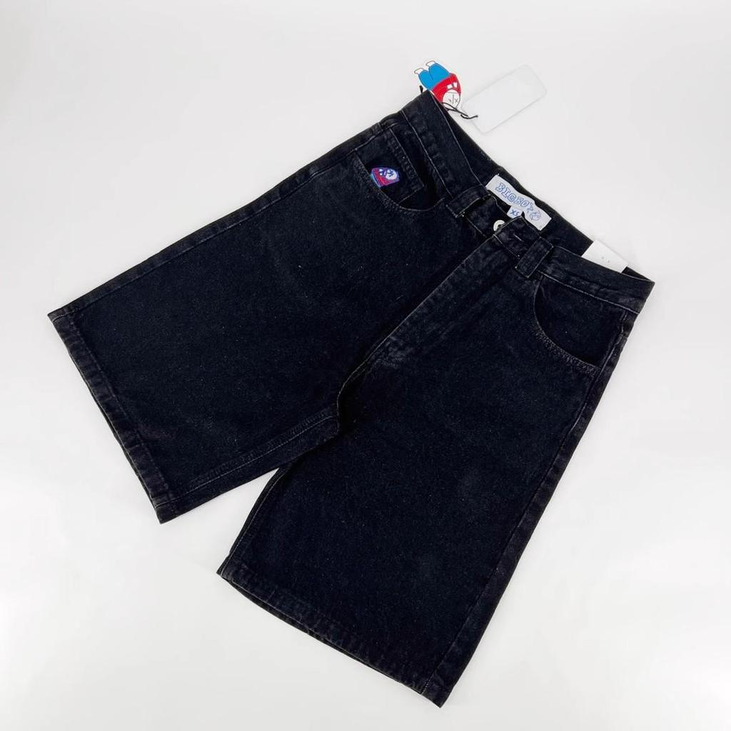 RogueWave Retro Hip Hop Cartoon Graphic Streetwear Denim Shorts Y2k Embroidery Baggy Jorts Harajuku Gym Basketball Shorts Men
