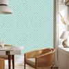 Mint and white checkerboard wallpaper for living room and bedroom 50x1000