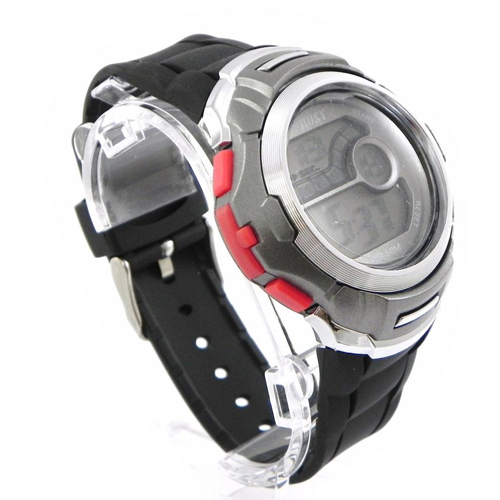 Les Trésors De Lily [I1051] - Montre Sport 'Busy' rouge gris