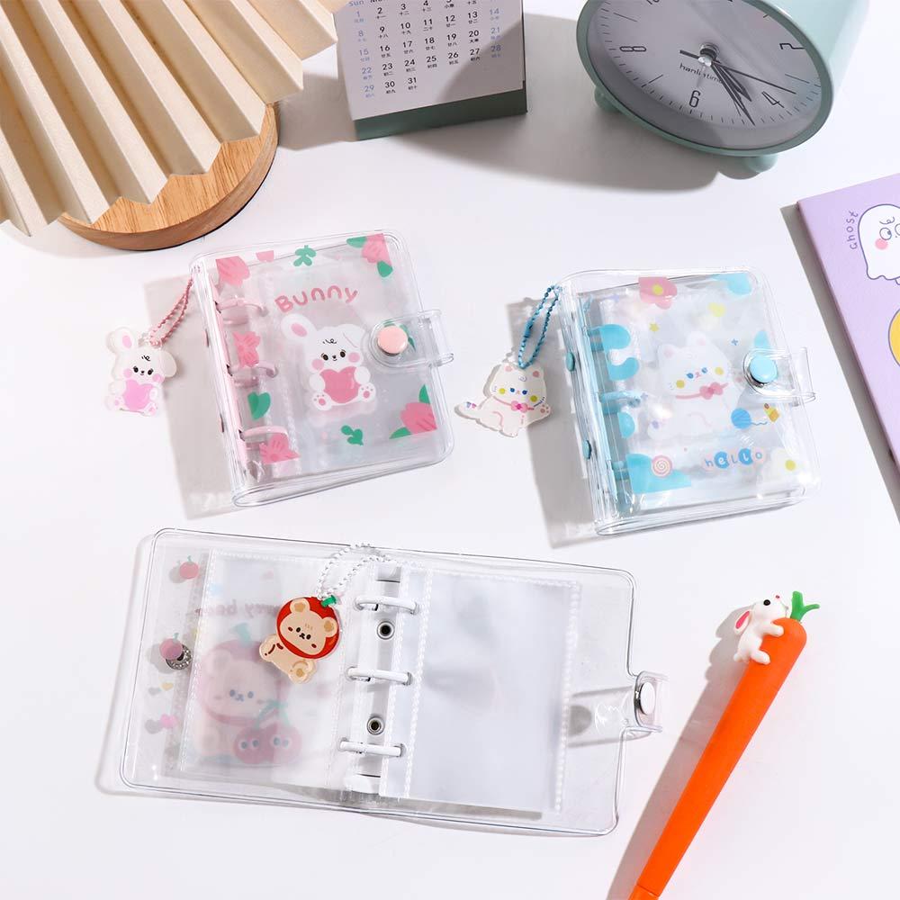Kawaii Students Mini Planner 3 Hole Hand Book Binder Notebook Photo Album Binder Ring Notebook Loose Leaf Notebook