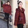New Down  Clothes Women's Fashion Hooded Short  Clothes Loose Winter  Jackets Thickened Bread Clothes