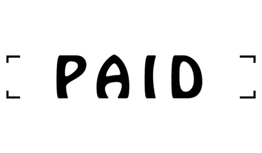 Printtoo Paid Self Inking Rubber Stamp Pre-Inked Office Stamp- Home Office Business Stationery, Black- 42 x 9