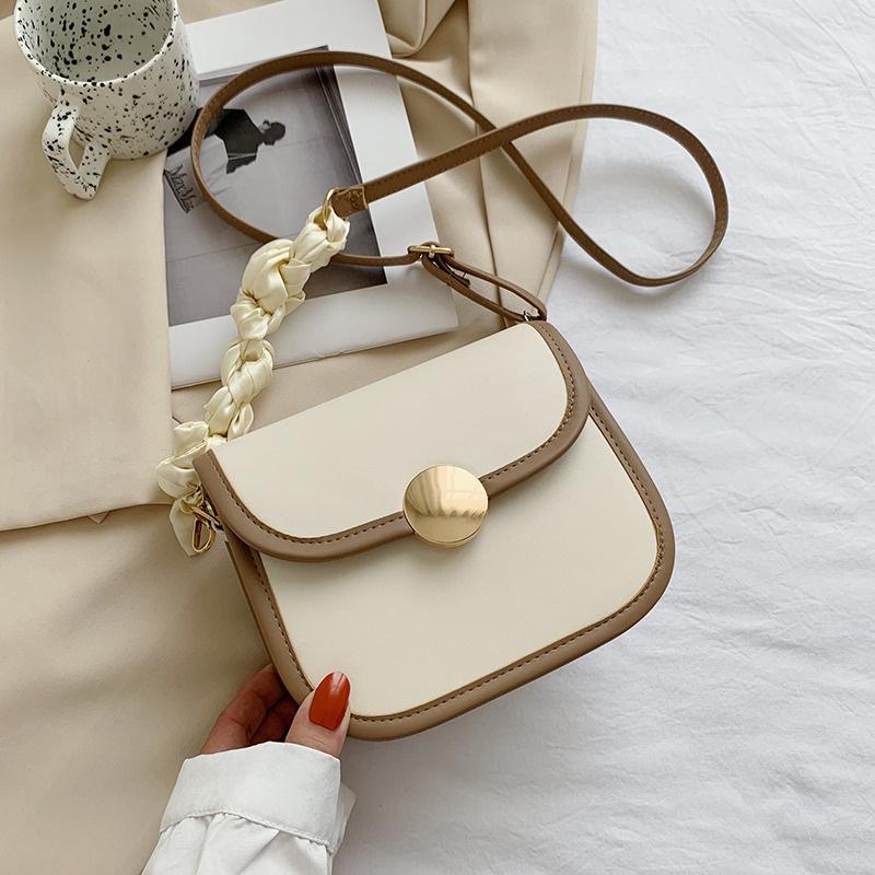 IELGY Women s Fashion Panel Strap Textured Crossbody Bag