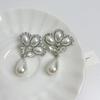 European-American Fashion Pearl Bow Rhinestone Necklace