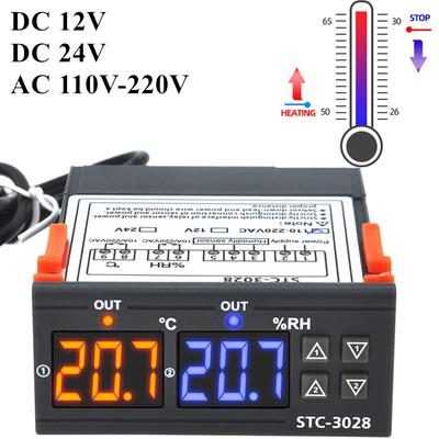 STC-3028 12V 24V 220V Temperatur-Feuchtigkeitsregler Haushaltskühlbox Kühler Heizung Thermometer Hygrometer Schalter 40% Rabatt