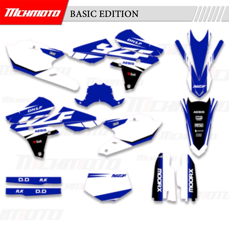 MCHMFG For YAMAHA 14-18 YZ250F 15-18 YZ250FX WRF250 14-17 YZ450F Motorcycle Team Graphic Decal & Sticker Kit Stickers