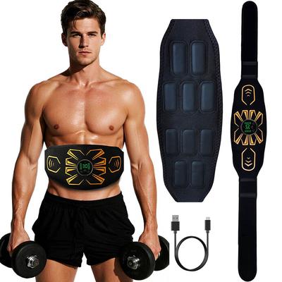 Durable And Safe Abdominal Toning Belt Muscle Toner Smart Ems Muscle Stimulator Ab Trainer Usb Charge Body Massager Weight Loss Fitness Equipment