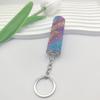 1Pcs Portable Press Spray Keyring Luxury  5Ml Perfume Sub Bottle Keychain Colorful Ornament Pendant For Women Men Gift