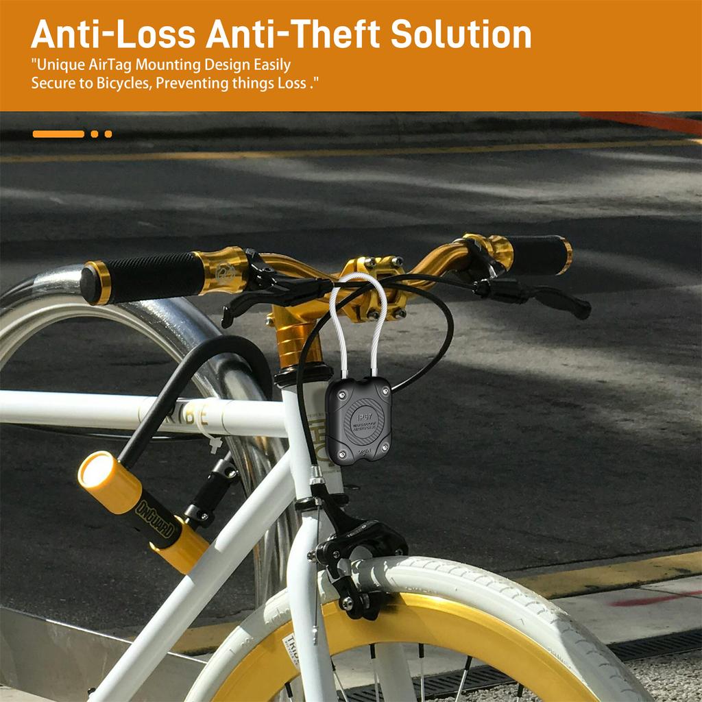 For Airtag Protective Cover Anti-Lost Tracker Protector Anti-Scratch Case with Steel Wire