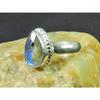 Natural Labradorite 925 Sterling Silver Pear Handmade Vintage Ring US-6.5 MK-59