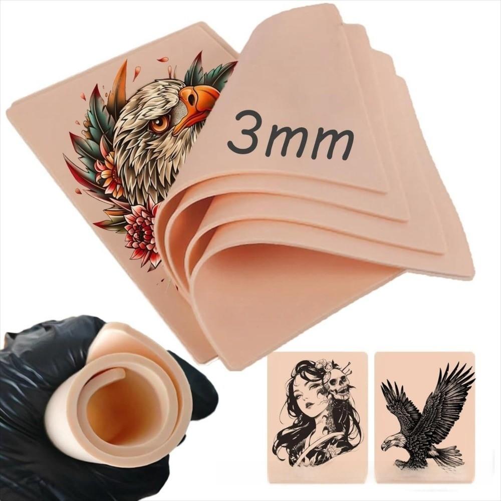 3MM Thick Tattoo Practice Skin Blank Training Tattoo Skin Soft Fake Skin  For Permanent Makeup