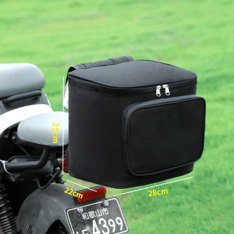 Electric Bike Helmet Hanging Bag Large Electric Bike Waterproof Front Pocket Storage Hanging Bag Artifact Raincoat Covering Bag