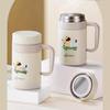Gianxi Cute Insulated Cup 2025 Tea Separation Tea Cup With Handle Winter Office Water Cup Insulated Cup