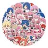 55 Sheets Anime Rock Theme DIY Journal Stickers for Notebooks