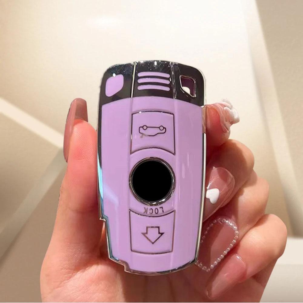 Styling Mouldings 3 Buttons TPU Flip Folding Key Fob Cover For BMW 1 3 5 Series E90 E92 E93 X5 X6 Z4 E90 Keyless Entry Key Fob C