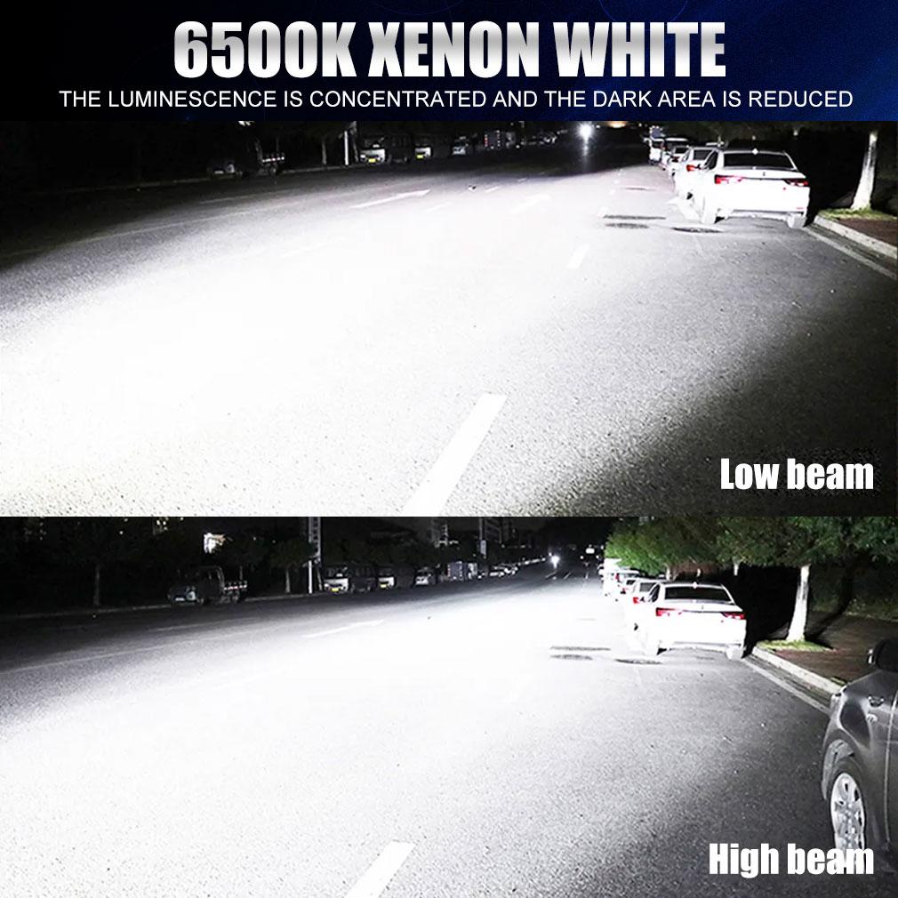 2Pcs 20000LM H8 H11 LED Headlight Canbus 9005 HB3 9006 HB4 16Core CSP LED Fanless Headlamp Bulbs Fog Lights Auto Lamp Plug&Play 6500K White 12V