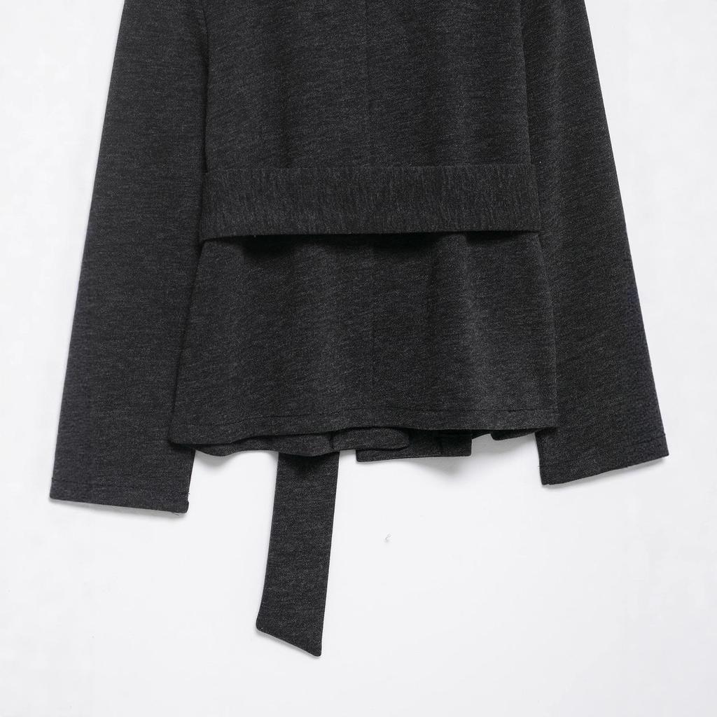 European-American Women's Casual Soft Jacket with Belt - Hot Fashion