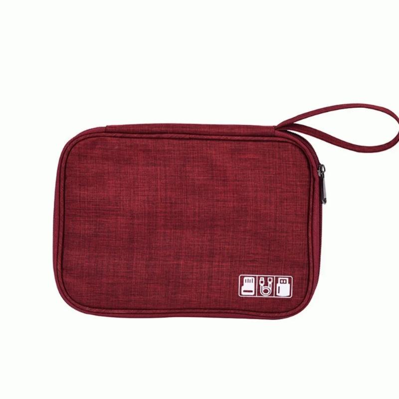 Portable Phone Cable Storage Bag Electronic Accessory Organizer Bag USB OTG Data Cable Charger Plug Travel Waterproof Multi Functional Organizer