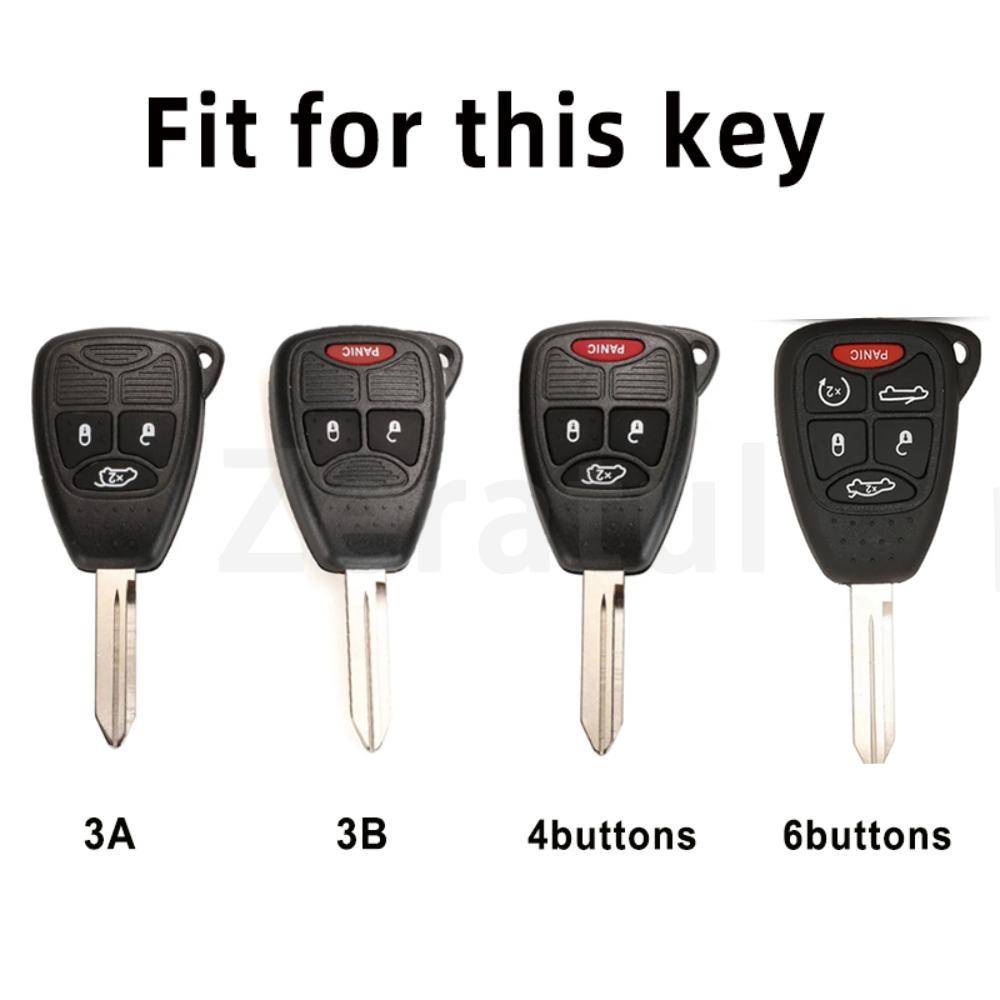 For Jeep Wrangler Compass Patriot Liberty For Chrysler 300 Pt Dodge Jcuv Caliber Nitro Caliber Pacifica Tpu Car Key Case Cover