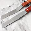 Ruhan Wooden Handle Stainless Steel Baking Spatula Set