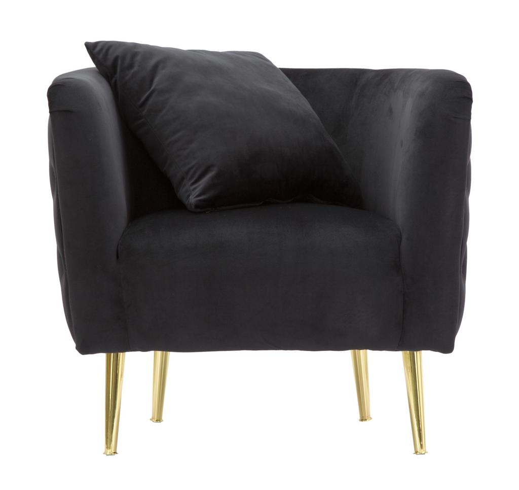Armchair Bucarest Black Cm 76X74X71