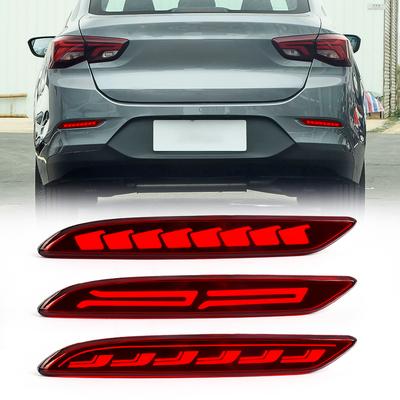 LED-Stoßstangen-Reflektorleuchte für Chevrolet Cavalier 2020 2021 2022 Bremswarnung Dynamischer Blinker Autozubehör 12V