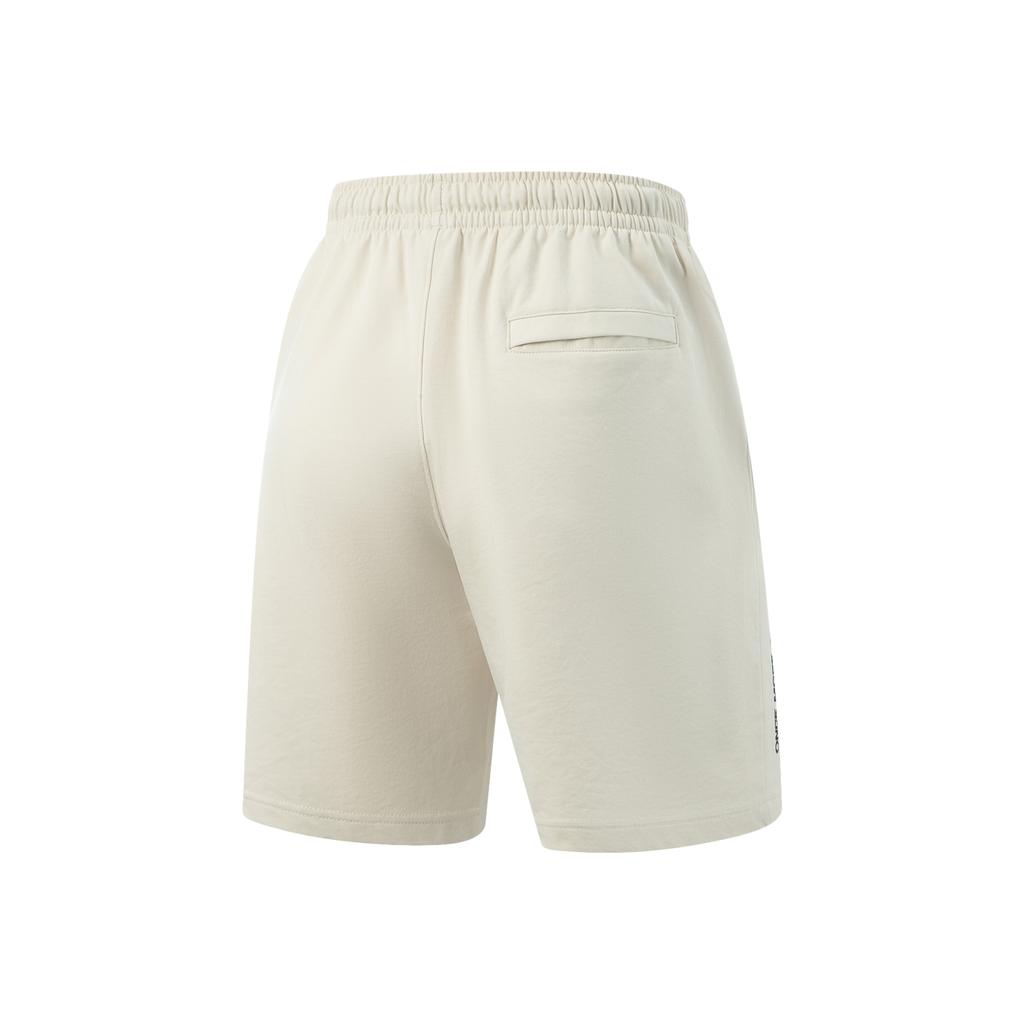 Li-Ning Basketball Series Sport Minimalist Letter Lace-Up Casual Shorts Men Shorts Light-Pink Gray AKSV741-3