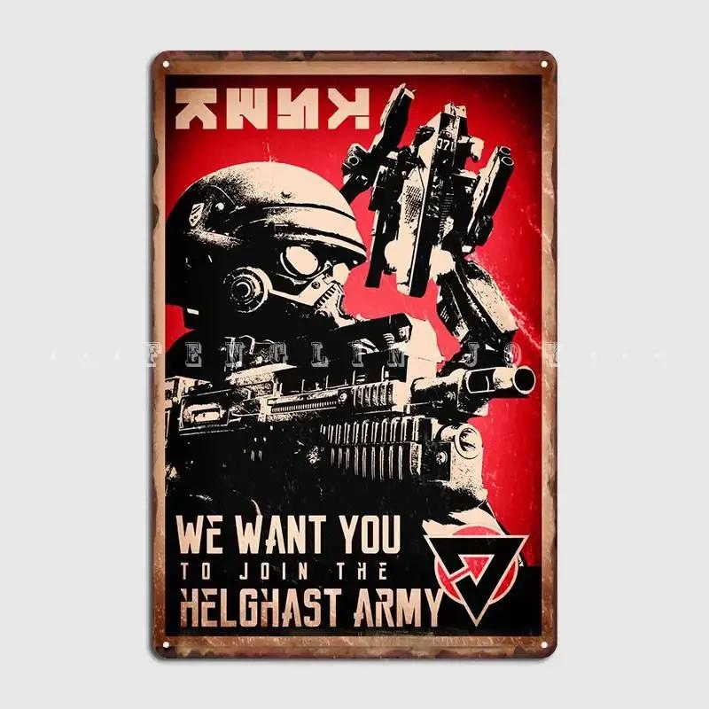 Killzone Propaganda Poster Poster Metal Plaque Wall Pub Home Vintage Wall Decor Tin Sign Poster