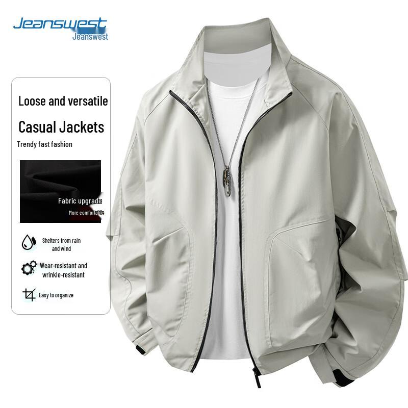 

Jeanswest Men s Stand Collar Casual Outdoor Jacket 4XL