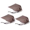 Nylon Drawstring Bag Waterproof Dustproof Storage Bags for Shoes Clothes OrganizerCoffee