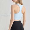 I-shaped beautiful back yoga vest with chest pad nude seamless sports underwear can be worn outside shock-proof running fitness top