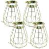 4pcs Metal Lamp Bulb Guard Clamp Vintage Light Cage Hanging Industrial Lamp Covers Pendant Decor for Home Bar