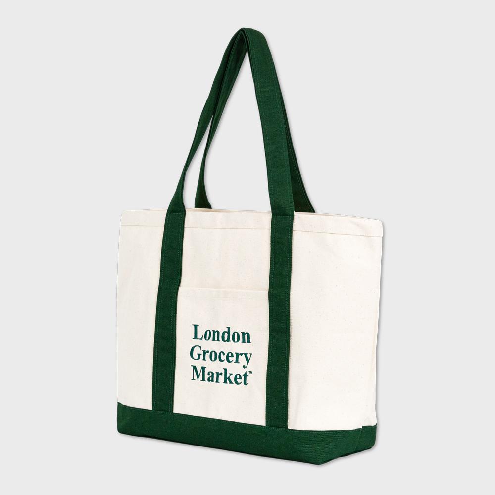 London Grocery Market Classic Boat Tote (Green)