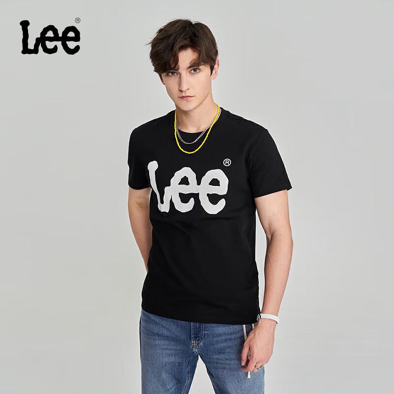 Lee Klassisches Herren-T-Shirt mit Logo-Print, kurzärmlig
