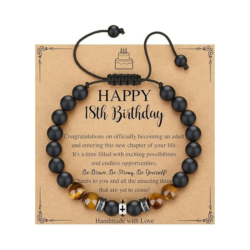 JYL TS Bracelet  Men's Hexagon Cross Eye Adjustable Invokes Protection