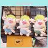 Adorable Cartoon Green Plush Pig Keychain Miniature Soft Stuffed Toy For Bags