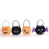 Bat Happy Trick Or Treat Gift Basket Black Cat Halloween Handbag Tote Bags Candy Bag Loot Bag