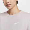 Nike Sweatshirt à col rond Club Fleece Sportswear Femme Sweatshirt Platine-Violet Blanc DQ5474-019