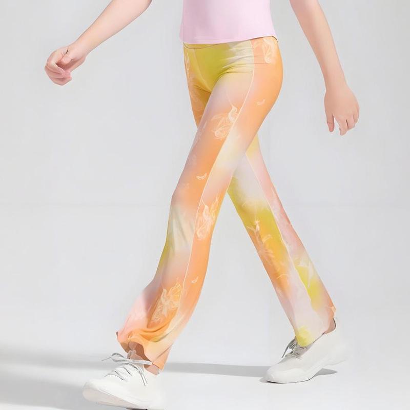 

Быстросохнущие эластичные брюки для йоги для девочек - Европейский и американский стиль, Спортивные, Приятные к коже, Свободного кроя 150