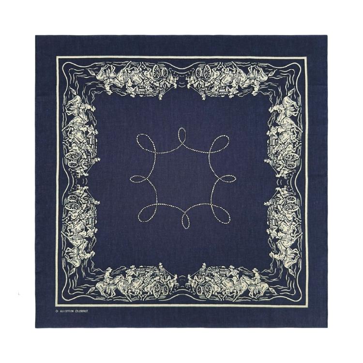 Western Pattern Headscarf Bandanas Hiphop Head Scarf Music Festival Headwrap Cycling Dancing Head Scarf Handkerchief