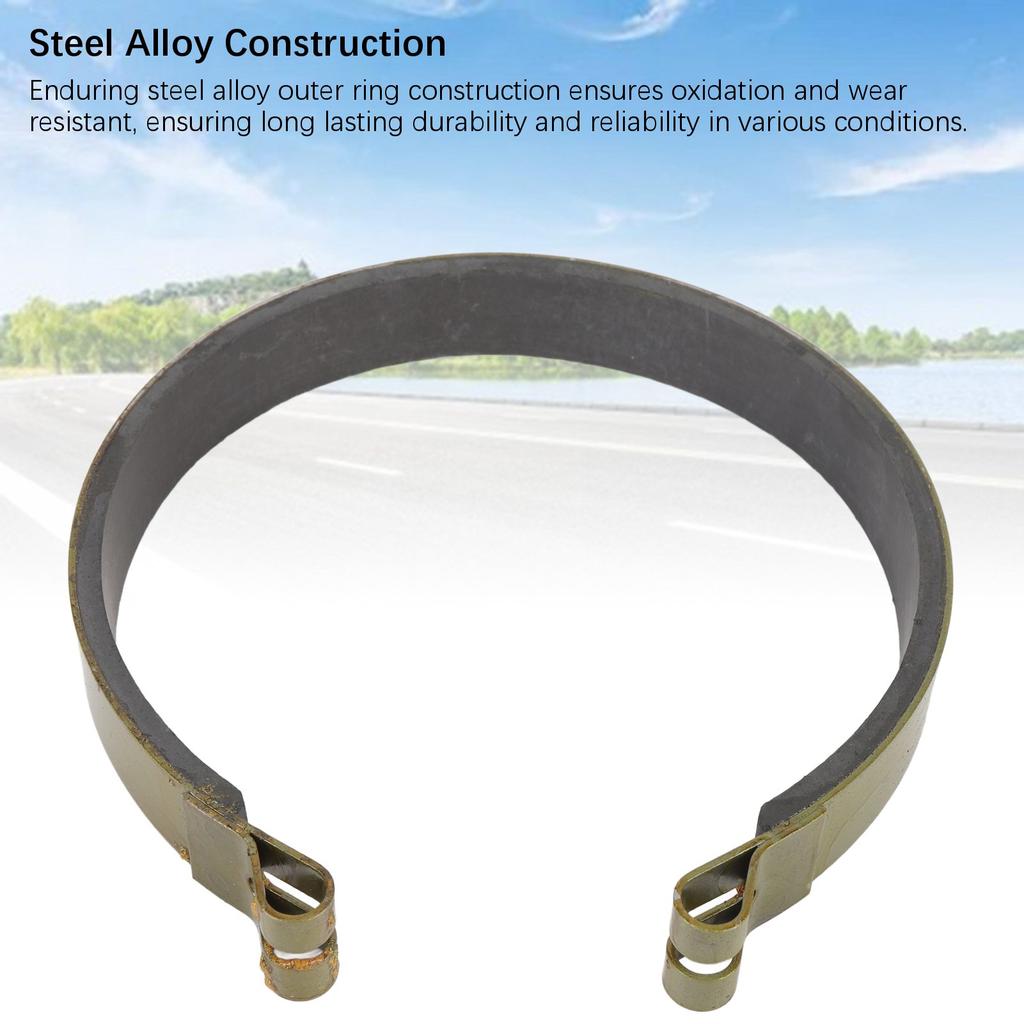 6 Zoll Bremsband und Stift-Set Stahllegierung Hohe Reibung Keramik Bremsband Stift-Set für Go-Kart ATV Mini-Bike