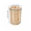Traditional Round Beehive Handmade Wooden Barrel Fir Wood Bee for Beekeepers,