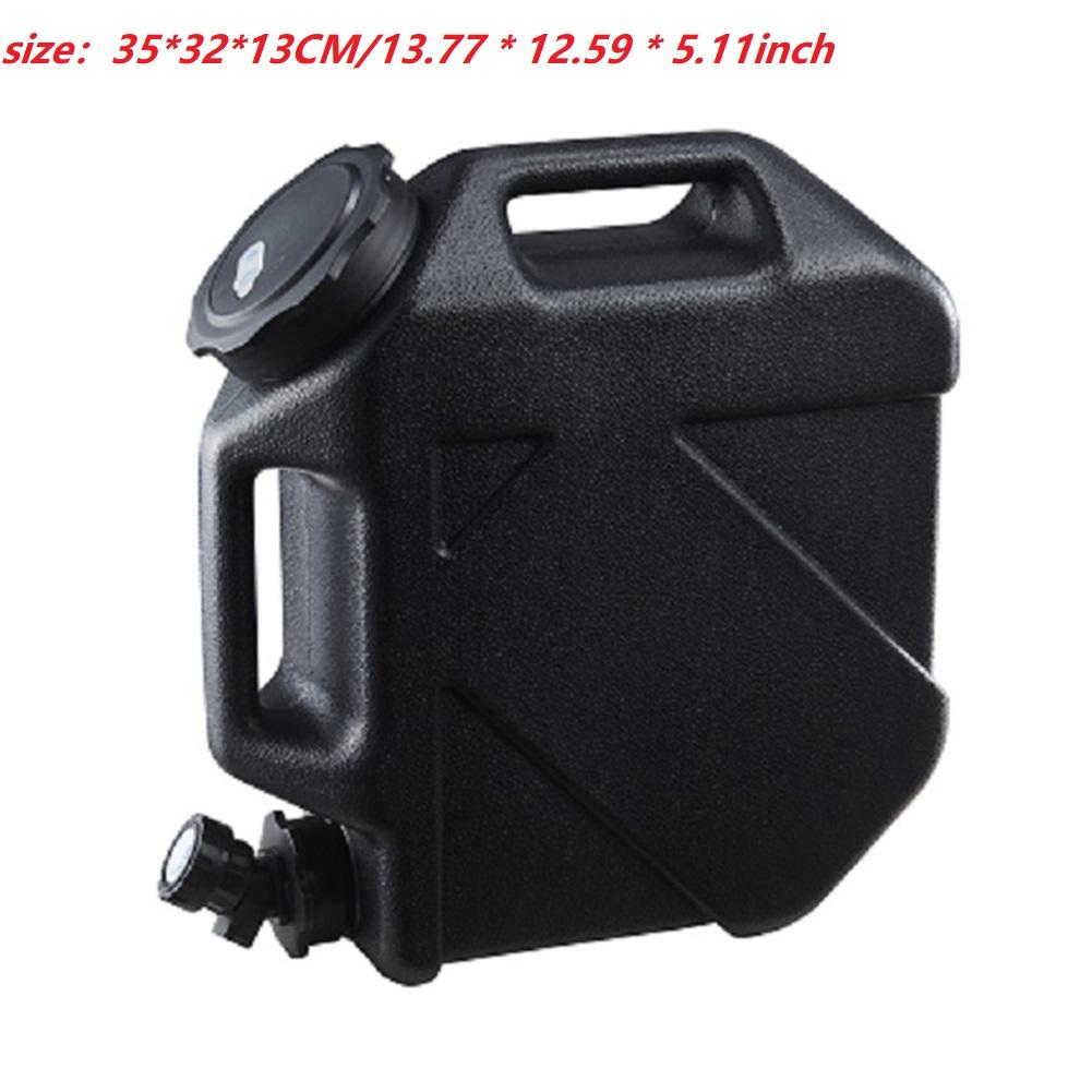 11L Water Bucket Large Capacity Portable Drinking Water Canister with Detachable Faucet No Leakage for Outdoor Travel Driving