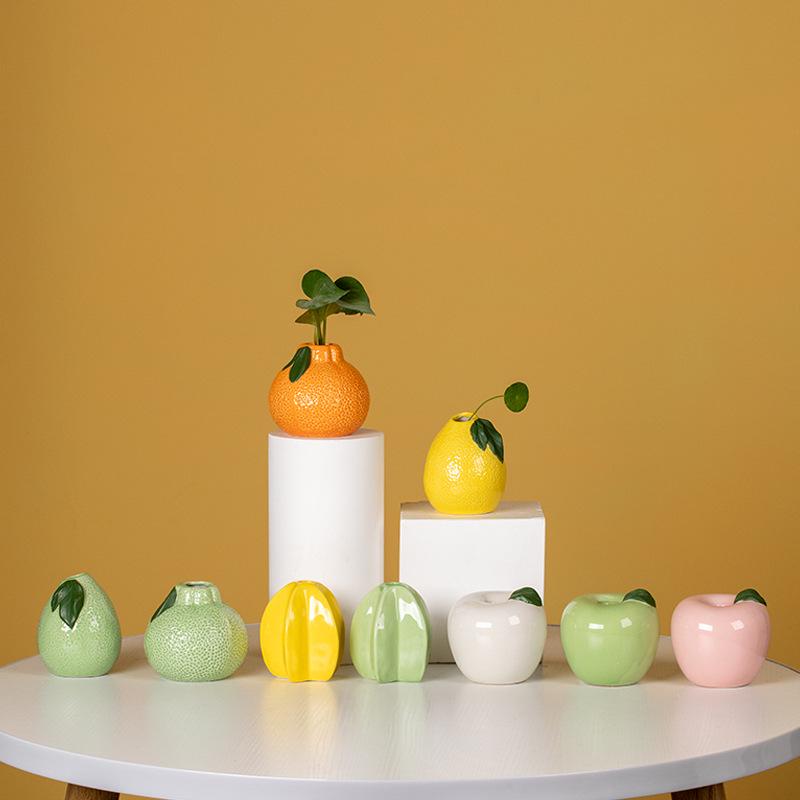 Creative Ceramic Vase for Hydroponic Plants, Pothos, Fresh Flowers, and Desktop Ornaments - Perfect for Living Room Decor.